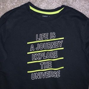 ❌SOLD Cat & Jack Girls Black & Yellow Pullover